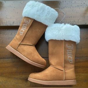 •NWT•Juicy Couture Faux Suede Boots- ‘KASTLE’